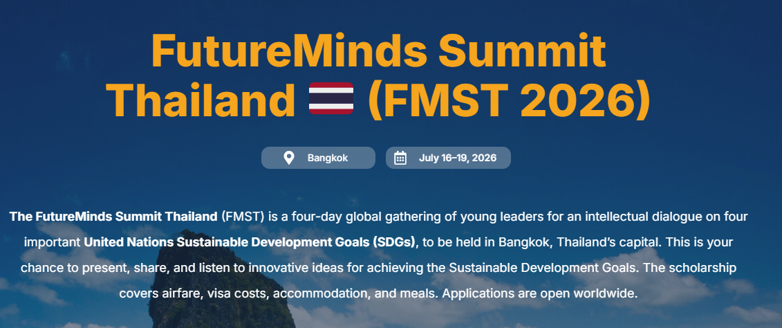 FutureMinds Summit Thailand 2026 - Fully Funded in Bangkok